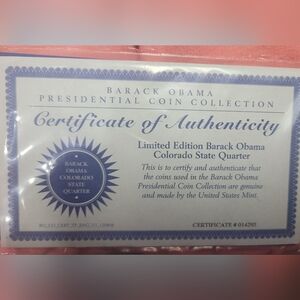 Barack Obama Presidential Colorado Coin Collection